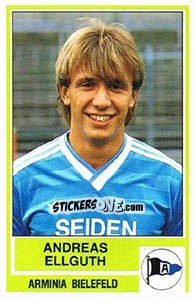 Sticker Andreas Ellguth - German Football Bundesliga 1984-1985 n. 16 - Panini