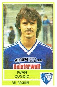 Cromo Iwan Zugcic - German Football Bundesliga 1984-1985 - Panini