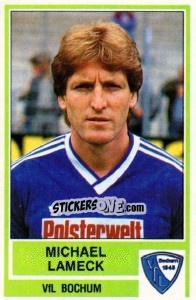 Sticker Michael Lameck - German Football Bundesliga 1984-1985 - Panini