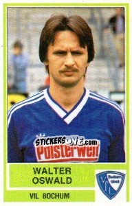 Sticker Walter Oswald - German Football Bundesliga 1984-1985 - Panini