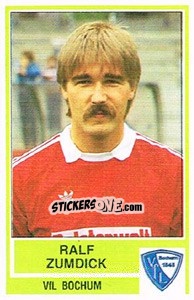 Cromo Ralf Zumdick - German Football Bundesliga 1984-1985 - Panini