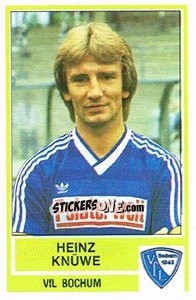 Cromo Heinz Knuwe - German Football Bundesliga 1984-1985 - Panini
