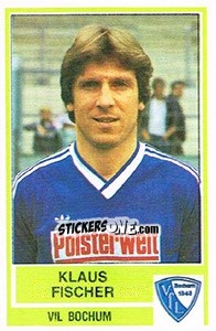 Cromo Klaus Fischer - German Football Bundesliga 1984-1985 - Panini