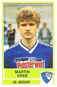 Cromo Martin Kree - German Football Bundesliga 1984-1985 - Panini