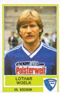 Cromo Lothar Woelk - German Football Bundesliga 1984-1985 - Panini