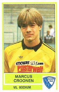 Cromo Marcus Croonen - German Football Bundesliga 1984-1985 - Panini