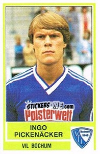 Sticker Ingo Pickenacker - German Football Bundesliga 1984-1985 - Panini