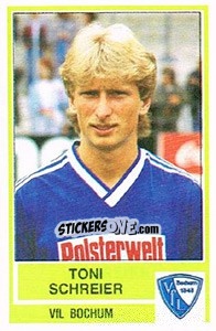 Figurina Toni Schreier - German Football Bundesliga 1984-1985 - Panini
