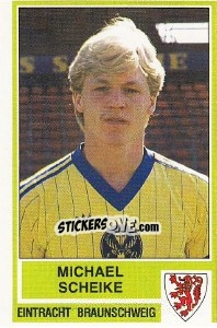 Sticker Michael Scheike - German Football Bundesliga 1984-1985 - Panini