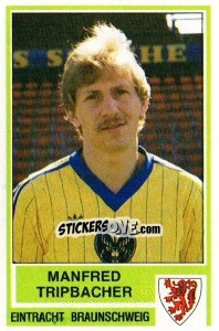 Cromo Manfred Tripbacher - German Football Bundesliga 1984-1985 - Panini