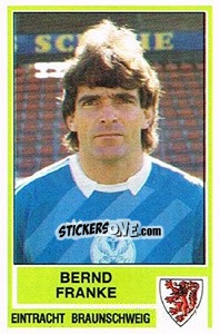 Cromo Bernd Franke - German Football Bundesliga 1984-1985 - Panini