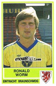 Figurina Ronald Worm - German Football Bundesliga 1984-1985 - Panini