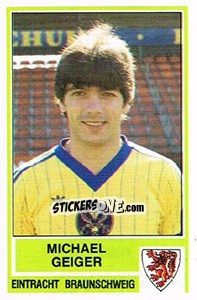 Cromo Michael Geiger - German Football Bundesliga 1984-1985 - Panini