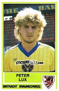 Cromo Peter Lux - German Football Bundesliga 1984-1985 - Panini