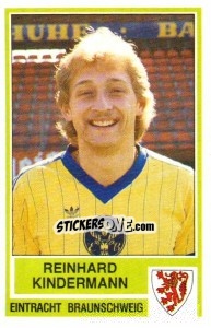 Cromo Reinhard Kindermann - German Football Bundesliga 1984-1985 - Panini