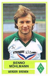 Cromo Benno Mohlmann - German Football Bundesliga 1984-1985 - Panini