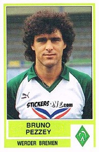 Sticker Bruno Pezzey - German Football Bundesliga 1984-1985 - Panini