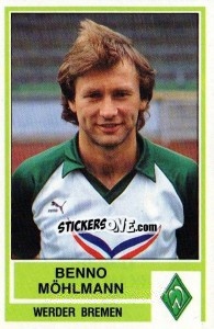 Sticker Benno Mohlmann - German Football Bundesliga 1984-1985 - Panini