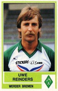 Cromo Uwe Reinders - German Football Bundesliga 1984-1985 - Panini