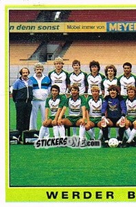 Cromo Team - German Football Bundesliga 1984-1985 - Panini