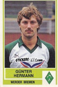 Cromo Gunter Hermann - German Football Bundesliga 1984-1985 - Panini