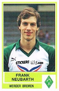 Sticker Frank Neubarth - German Football Bundesliga 1984-1985 - Panini