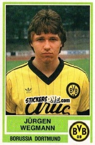 Cromo Jurgen Wegmann - German Football Bundesliga 1984-1985 - Panini