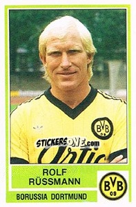 Cromo Rolf Russmann - German Football Bundesliga 1984-1985 - Panini