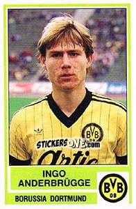 Cromo Ingo Anderbrugge - German Football Bundesliga 1984-1985 - Panini