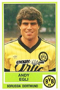 Cromo Andy Egli - German Football Bundesliga 1984-1985 - Panini