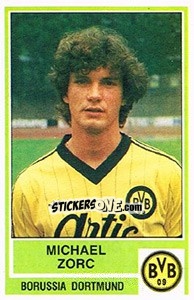 Cromo Michael Zorc - German Football Bundesliga 1984-1985 - Panini