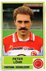 Cromo Peter Lohr - German Football Bundesliga 1984-1985 - Panini