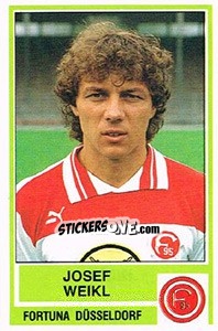 Sticker Josef Weikl - German Football Bundesliga 1984-1985 - Panini