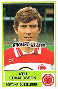 Sticker Atli Edvaldsson - German Football Bundesliga 1984-1985 - Panini