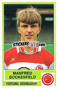 Cromo Manfred Bockenfeld - German Football Bundesliga 1984-1985 - Panini