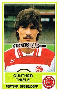 Sticker Gunther Thiele - German Football Bundesliga 1984-1985 - Panini