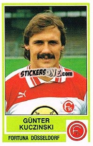 Sticker Gunter Kuczinski - German Football Bundesliga 1984-1985 - Panini