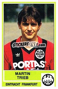 Sticker Martin Trieb - German Football Bundesliga 1984-1985 - Panini