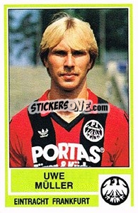 Cromo Uwe Muller - German Football Bundesliga 1984-1985 - Panini