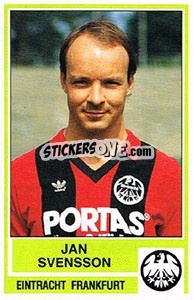 Cromo Jan Svensson - German Football Bundesliga 1984-1985 - Panini