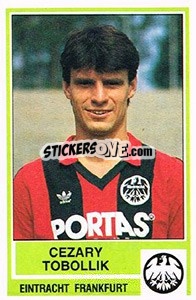 Sticker Cezary Tobollik - German Football Bundesliga 1984-1985 - Panini