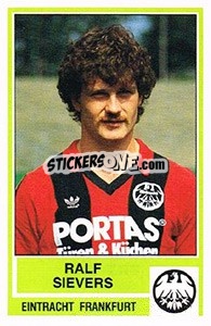 Cromo Ralf Sievers - German Football Bundesliga 1984-1985 - Panini
