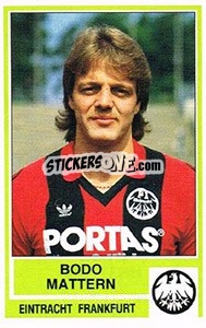 Cromo Bodo Mattern - German Football Bundesliga 1984-1985 - Panini