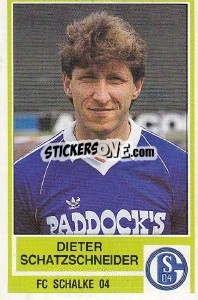Cromo Dieter Schatzschneider - German Football Bundesliga 1984-1985 - Panini