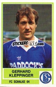 Sticker Gerhard Kleppinger - German Football Bundesliga 1984-1985 - Panini