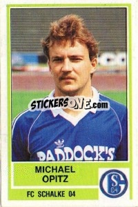 Sticker Michael Opitz - German Football Bundesliga 1984-1985 - Panini