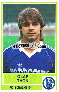 Sticker Olaf Thon - German Football Bundesliga 1984-1985 - Panini