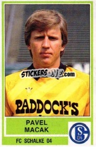Sticker Pavel Macak - German Football Bundesliga 1984-1985 - Panini