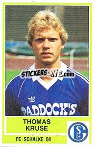 Cromo Thomas Kruse - German Football Bundesliga 1984-1985 - Panini