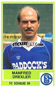 Cromo Manfred Drexler - German Football Bundesliga 1984-1985 - Panini